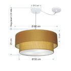 Pendente Duplo Cilíndrico Com Desvio De Centro Vivare Md-4363