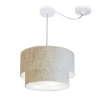 Pendente Duplo Cilíndrico Com Desvio De Centro Vivare Md-4364