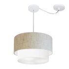 Pendente Duplo Cilíndrico Com Desvio De Centro Vivare Md-4364