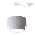 Pendente Duplo Cilíndrico Com Desvio De Centro Vivare Md-4364