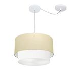 Pendente Duplo Cilíndrico Com Desvio De Centro Vivare Md-4364