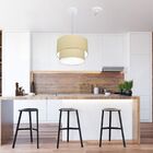 Pendente Duplo Cilíndrico Com Desvio De Centro Vivare Md-4364