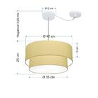 Pendente Duplo Cilíndrico Com Desvio De Centro Vivare Md-4364