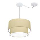 Pendente Duplo Cilíndrico Com Desvio De Centro Vivare Md-4364