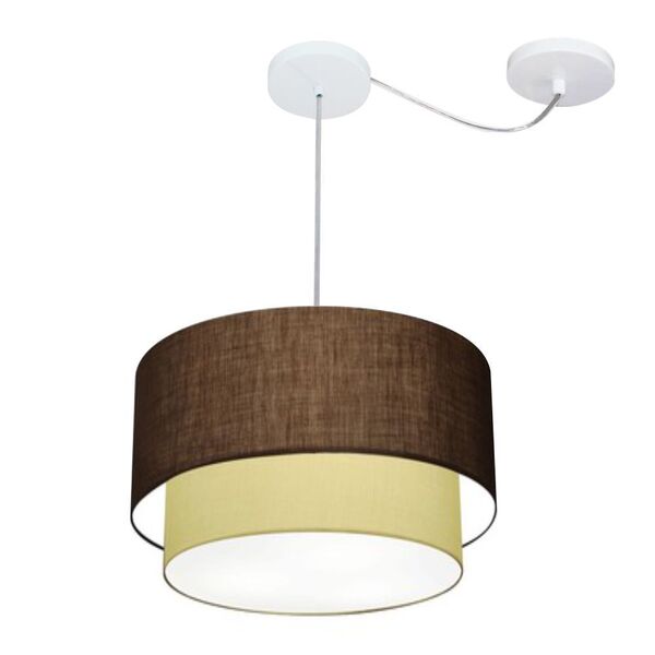 Pendente Duplo Cilíndrico Com Desvio De Centro Vivare Md-4364