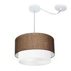 Pendente Duplo Cilíndrico Com Desvio De Centro Vivare Md-4364