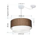 Pendente Duplo Cilíndrico Com Desvio De Centro Vivare Md-4364