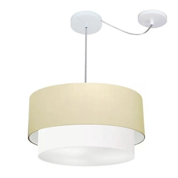 Pendente Duplo Cilíndrico Com Desvio De Centro Vivare Md-4365