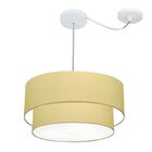 Pendente Duplo Cilíndrico Com Desvio De Centro Vivare Md-4365