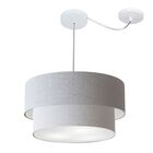 Pendente Duplo Cilíndrico Com Desvio De Centro Vivare Md-4365