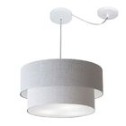 Pendente Duplo Cilíndrico Com Desvio De Centro Vivare Md-4365