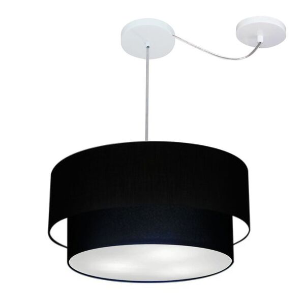 Pendente Duplo Cilíndrico Com Desvio De Centro Vivare Md-4365