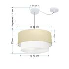 Pendente Duplo Cilíndrico Com Desvio De Centro Vivare Md-4366