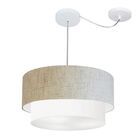 Pendente Duplo Cilíndrico Com Desvio De Centro Vivare Md-4366