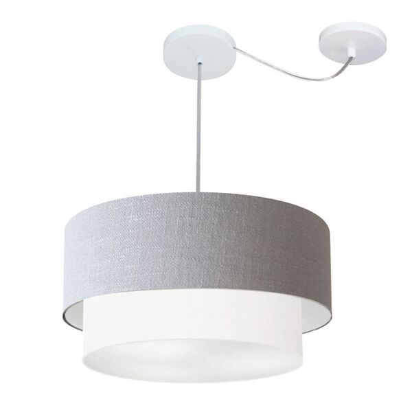 Pendente Duplo Cilíndrico Com Desvio De Centro Vivare Md-4366