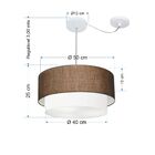 Pendente Duplo Cilíndrico Com Desvio De Centro Vivare Md-4366