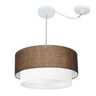 Pendente Duplo Cilíndrico Com Desvio De Centro Vivare Md-4366