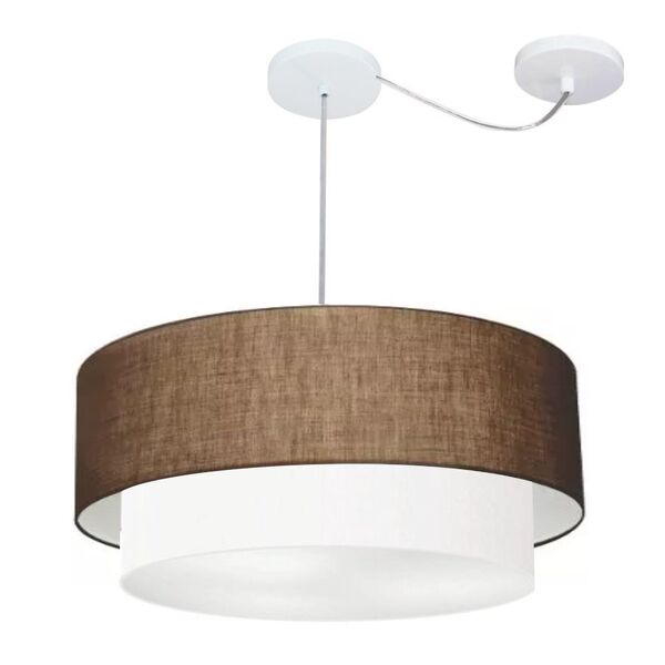 Pendente Duplo Cilíndrico Com Desvio De Centro Vivare Md-4367