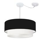 Pendente Duplo Cilíndrico Com Desvio De Centro Vivare Md-4368