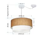 Pendente Duplo Cilíndrico Com Desvio De Centro Vivare Md-4368