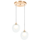 Pendente Duplo Harmony Bolinha New Cobre + Lampada G9 3000k