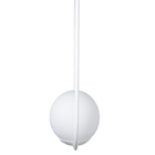 Pendente E27 Sole Oval Branco 1L