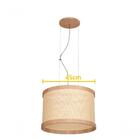 Pendente E27 Straw 2545 Luminarias Natural