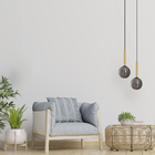 Pendente Eloa Zr136 Madeira Smoky Globo Vidro 15cm + G9 Bf St