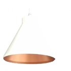 Pendente Em Alumínio Bivolt Sher Emalustres Branco/cobre