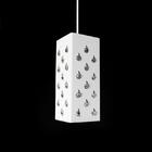 Pendente Em Alumínio E Cristais Redondos Neo Para 1 Lâmpada E