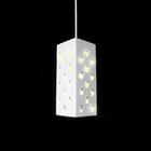 Pendente Em Alumínio E Cristais Redondos Neo Para 1 Lâmpada E