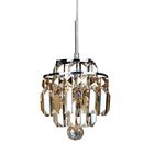 Pendente em Cristal e Metal KRI Âmbar Bella Ø18cm para 1 lâmp