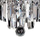 Pendente em Cristal e Metal KRI transparente Bella Ø18cm para