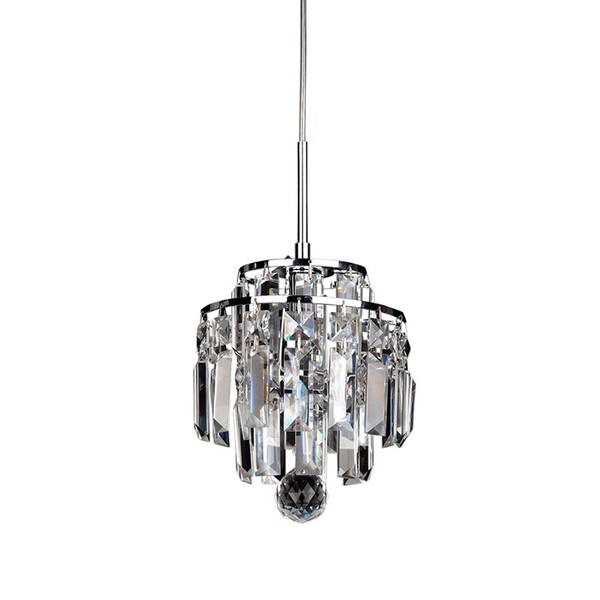 Pendente em Cristal e Metal KRI transparente Bella Ø18cm para