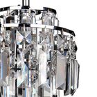 Pendente em Cristal e Metal KRI transparente Bella Ø18cm para