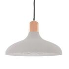 Pendente Em Gesso Cinza 35cm