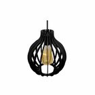 Pendente Em Madeira - Drop Light - Preto