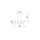 Pendente Em Metal E Vidro Caiena Bella Iluminação Dourado/bra