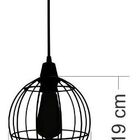 Pendente Em Metal Para 1 Lâmpada Curve Preto