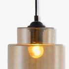 Pendente Em Vidro Champanhe Alaor 1e27 26 5cm Ol9072