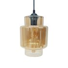 Pendente Em Vidro Champanhe Alaor 1e27 26 5cm Ol9072