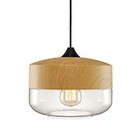 Pendente Em Vidro E Metal Madeira