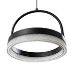 Pendente Emily Preto Anel Led Integrado 12w Ø20cm St1761