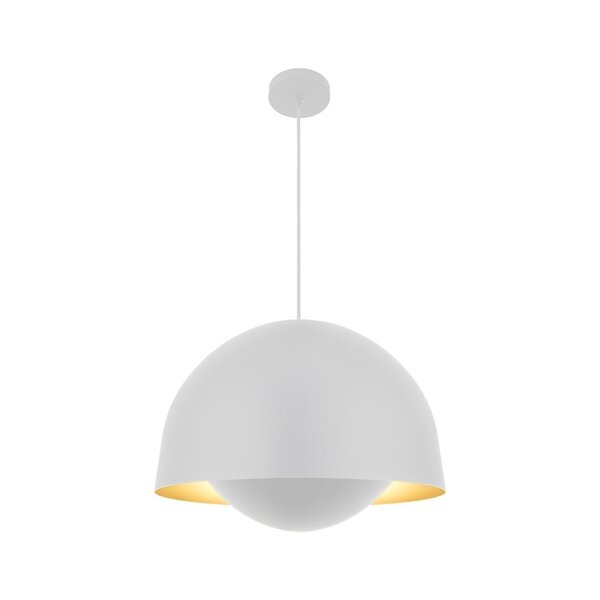 Pendente Ergo Alumínio Cabo Pp 2xe27 Blumenau Branco Fosco