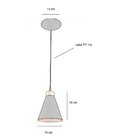 Pendente Eros 1 Lâmpada Emalustres Cobre