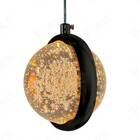 Pendente Esfera Vidro Dourado 11cm Led 7w 3 Em 1 Bivolt 15739