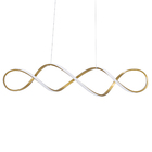 Pendente Espiral Alumínio Gold Space LLUM Bronzearte