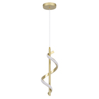 Pendente Espiral Alumínio Gold Space LLUM Bronzearte