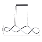 Pendente Espiral Alumínio Preto Space LLUM Bronzearte