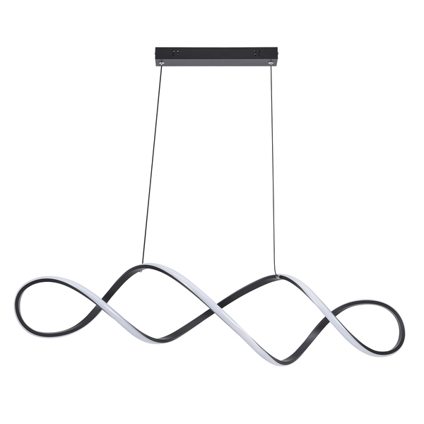 Pendente Espiral Alumínio Preto Space LLUM Bronzearte